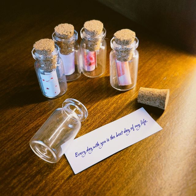Urbanfix Mother's Day Personalised Message In A Bottle Gift | Set Of 10