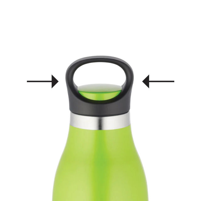 Borosil Stainless Steel Hydra Colourcrush Vacuum Insulated Flask Water Bottle - 700 ml | Green