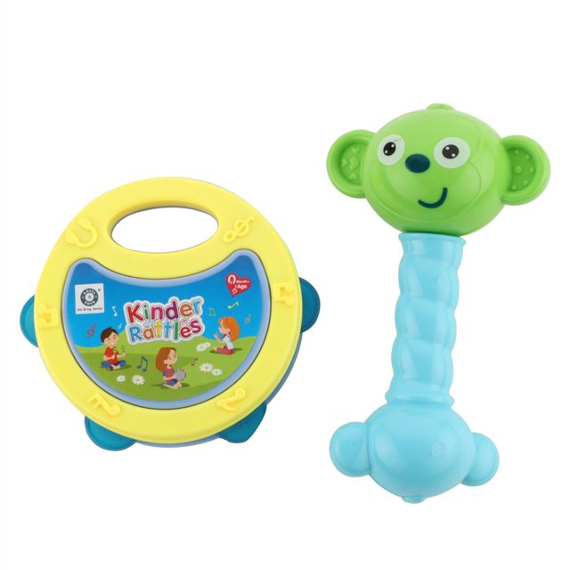 Aditi Toys Kid Rattles, 2Pcs Non-Toxic Free Baby Rattles, Rattle Set For Infants, 3,6,9 Months