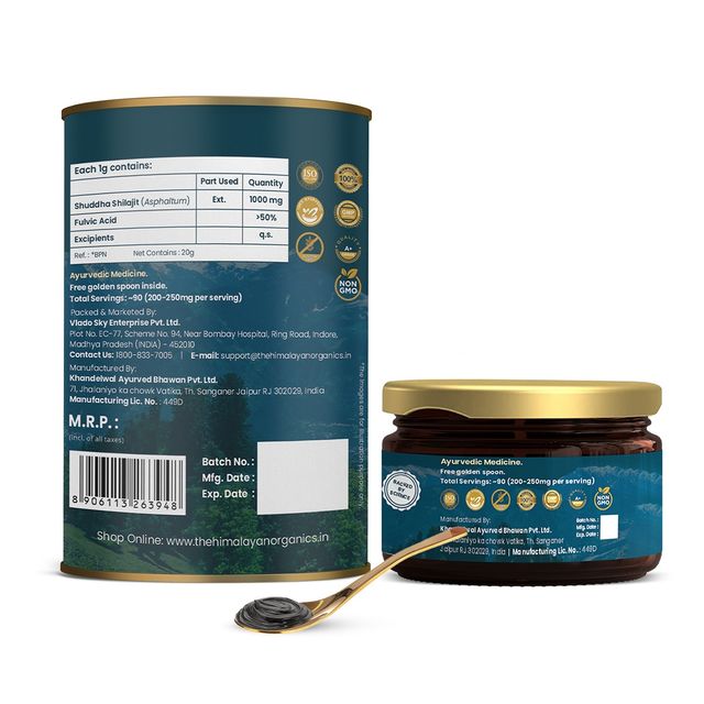 Vlado�s Himalayan Organics 100% Pure Shilajit/Shilajeet Resin to Boost Performance,Power