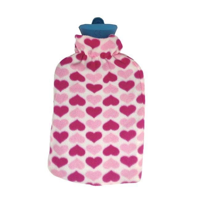 Sahyog Wellness Rubber Hot Water Bottle Bag Non Electrical for Pain Relief Blue With Cover
