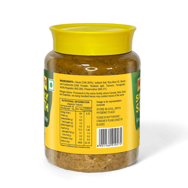 Nilon's Simply South Green Chilli Pickle