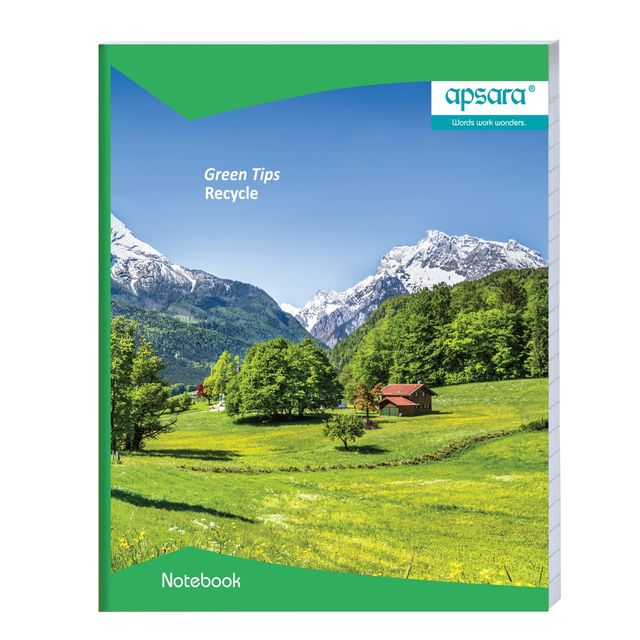 Apsara Small Size Softbound Notebook | Assorted | 19 Cm x 15.5 Cm | 92 Pages