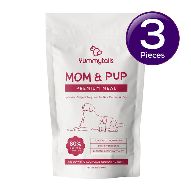 Yummytails Puppy Dog Food | 80% Chicken and Fish Protein 500 g X 3 Combo