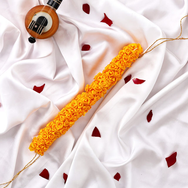 Oye Happy Yellow Flowers Gajra | Artificial