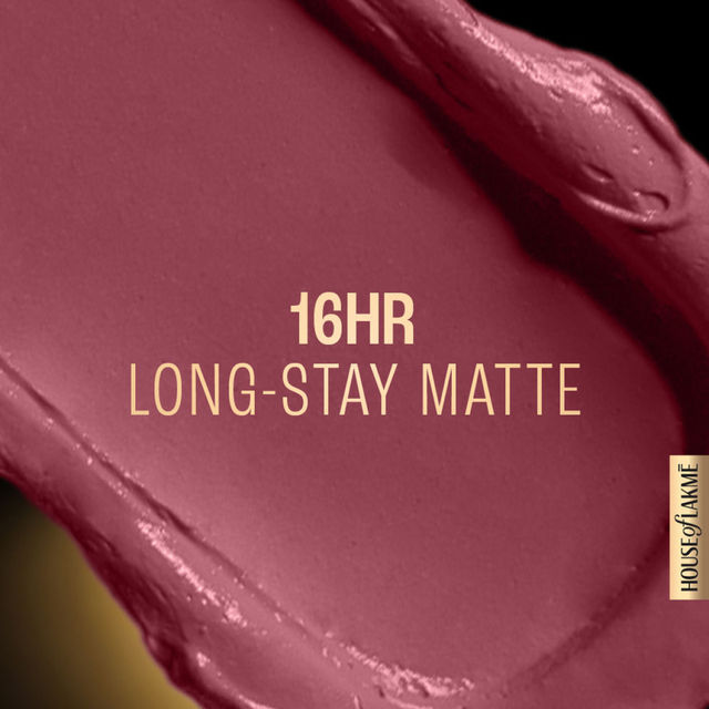 Lakme Forever Matte Liquid Lip, 16hr Lipstick, Lightweight & transferproof - Nude Pink