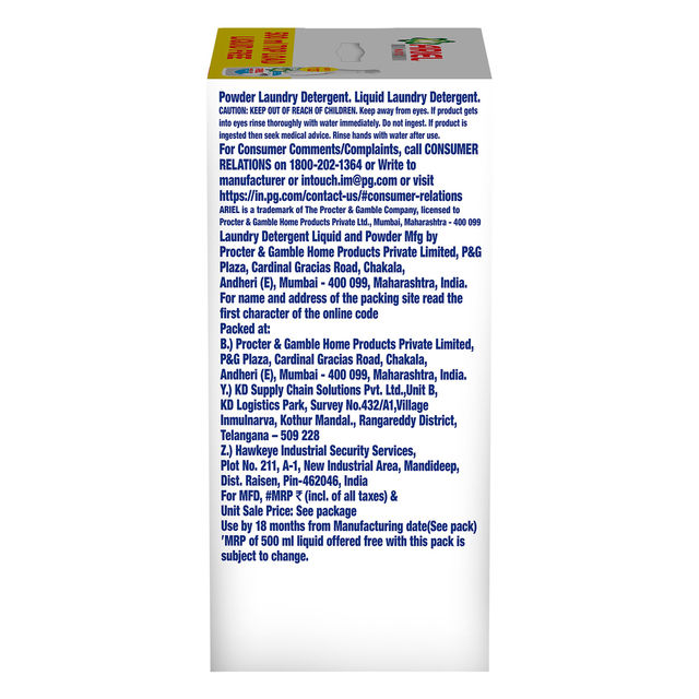 Ariel Matic Top Load Detergent Powder | For Washing Machines