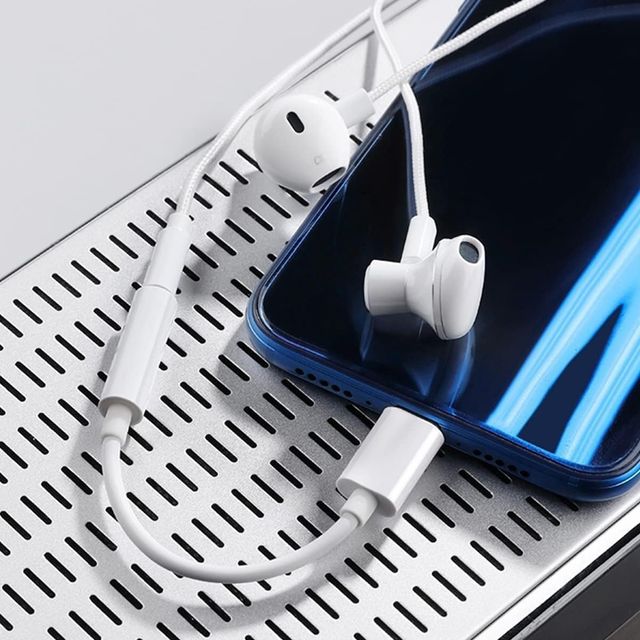 Sounce Type-C to 3.5 mm Headphone Adapter for iPhone|Compatible with iPhone 14-13-12-11-XS-XR-8-7-SE