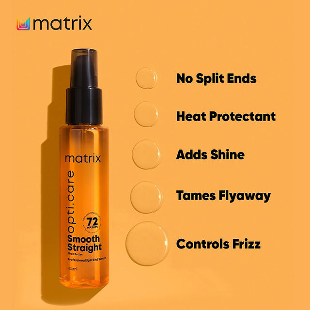 MATRIX Opti.Care Professional Serum for frizzy hair, 96Hr Frizz Control, with Shea Butter