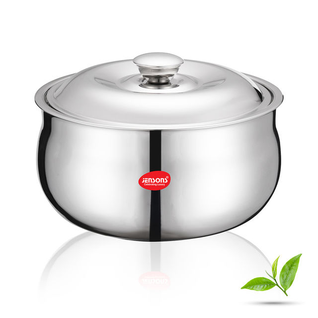 Jensons Stainless Steel Trendy Belly Casserole 2100 ml