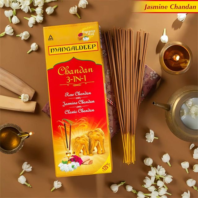 Mangaldeep Chandan 3 In 1 Agarbatti