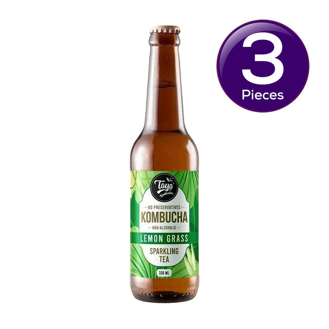Toyo Kombucha Lemon Grass Kombucha 330 ml X 3 Combo