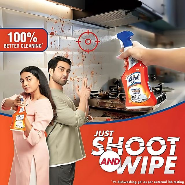 Lizol Kitchen Cleaning Spray | Cleans Stove, Chimney & Sink