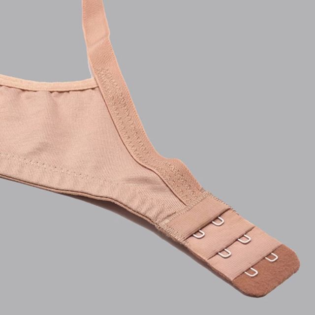 Dollar Missy Women's Combed Cotton Stretchy Elastane Wire-Free Panelled Support Bra | Skin - 34C
