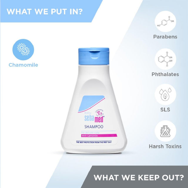 Baby Sebamed Shampoo | pH 5.5 | Ideal for Newborn’s delicate scalp | No Tears