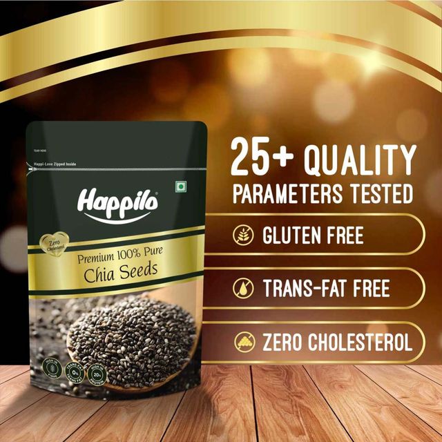 Happilo Premium Raw Authentic Chia Seeds 