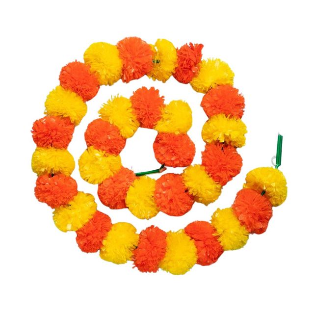 Artificial Marigold Flowers Garland - Assorted 1 pc Combo
