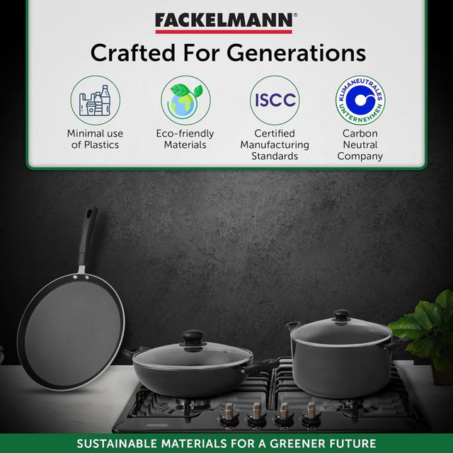Fackelmann Quartz Nonstick Kadai With Lid