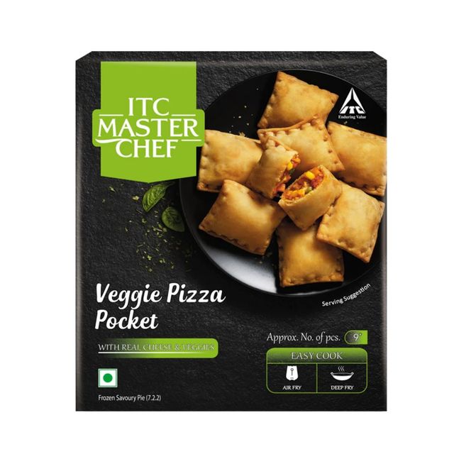 ITC Master Chef Veggie Pizza Pocket | With Real Cheese | 9 pieces