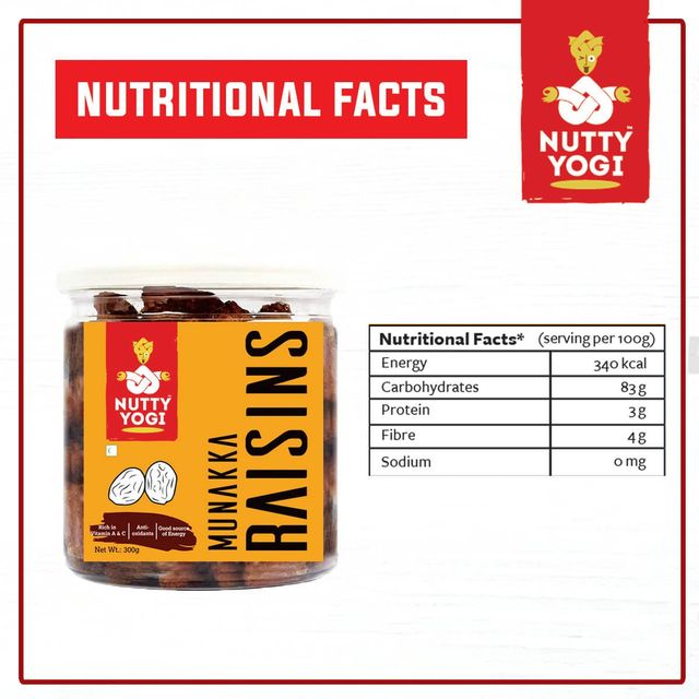 Nutty Yogi Organic Munakka Raisins