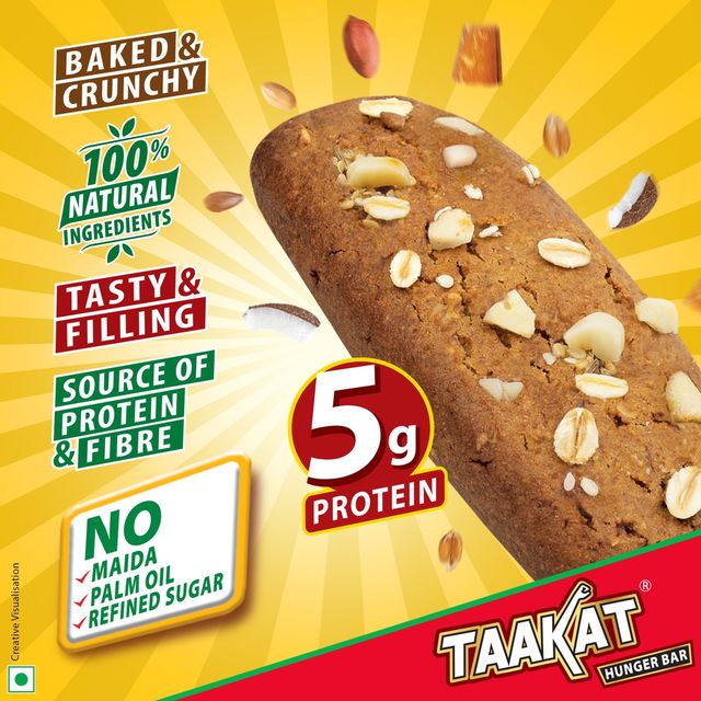 Taakat Hunger Bar | Crunchy Coconut | Pack Of 6
