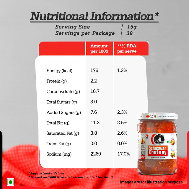 Ching's Secret Schezwan Chutney | Spicy And Tangy | Dip | Spread | Cook 590 g Combo