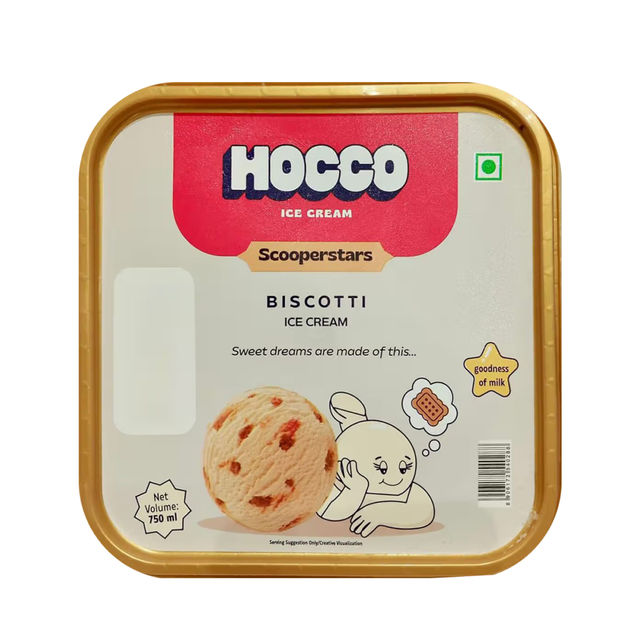 Hocco Biscotti Ice Cream Tub