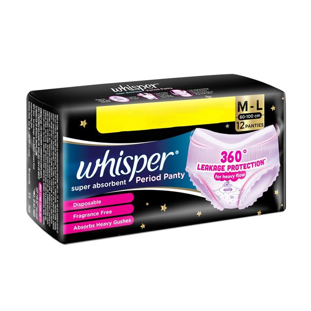 Whisper Super Absorbent Period Panties | M-L