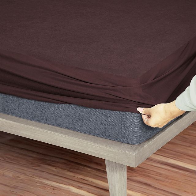 Sassoon Twin Size Single Bed Mattress Protector | 4 x 6 Feet | Cocoa