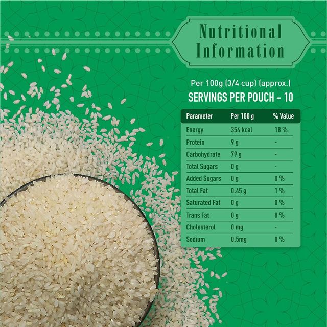India Gate Jeera Rice | Short Grain (1kg) & India Gate Hyderabadi Classic Biryani Masala 70 Gram (70g) Combo