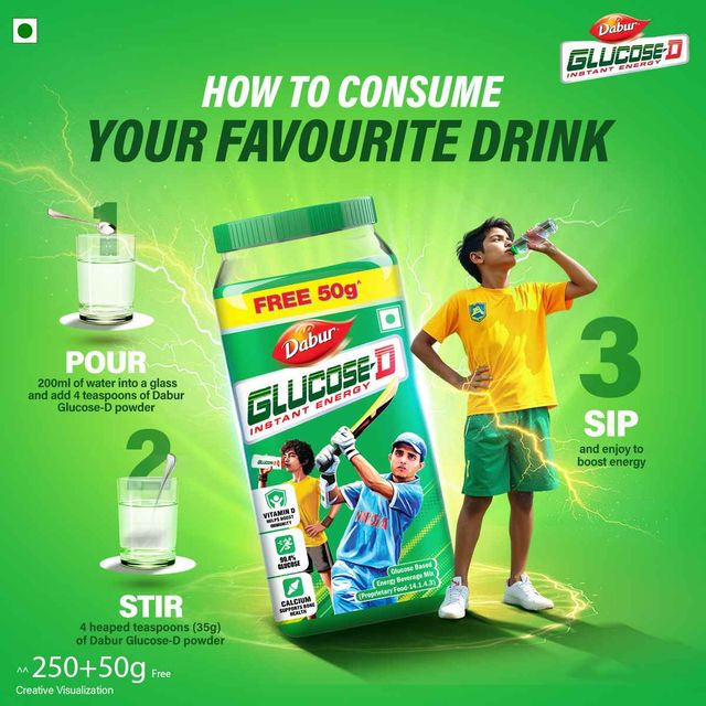 Dabur Health Care Glucose-D Instant Energy Powder Mix