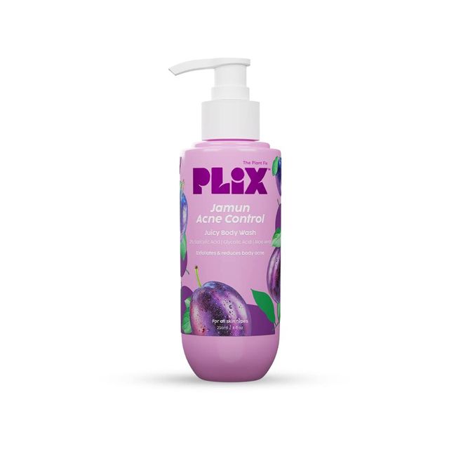 Plix The Plant Fix Jamun 2% Salicylic Acid Body Wash For Body Acne | Bumpy Skin
