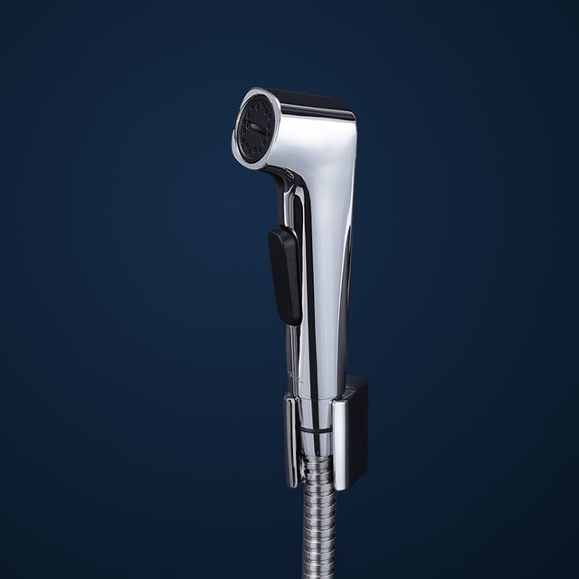 Hindware Premium Health Faucet For Bathroom With 1.2 m Flexible Hose|Chrome And Black