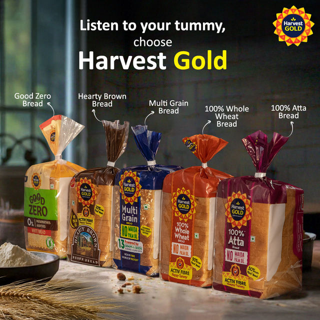 Harvest Gold - 100% Whole Wheat Bread (Zero Maida)
