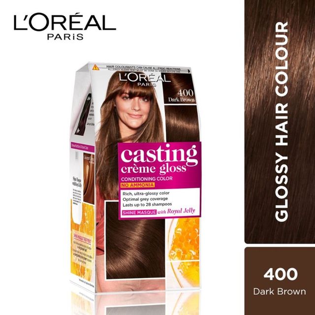 L'Oreal Paris Casting Creme Gloss Small Pack, 400 Dark Brown