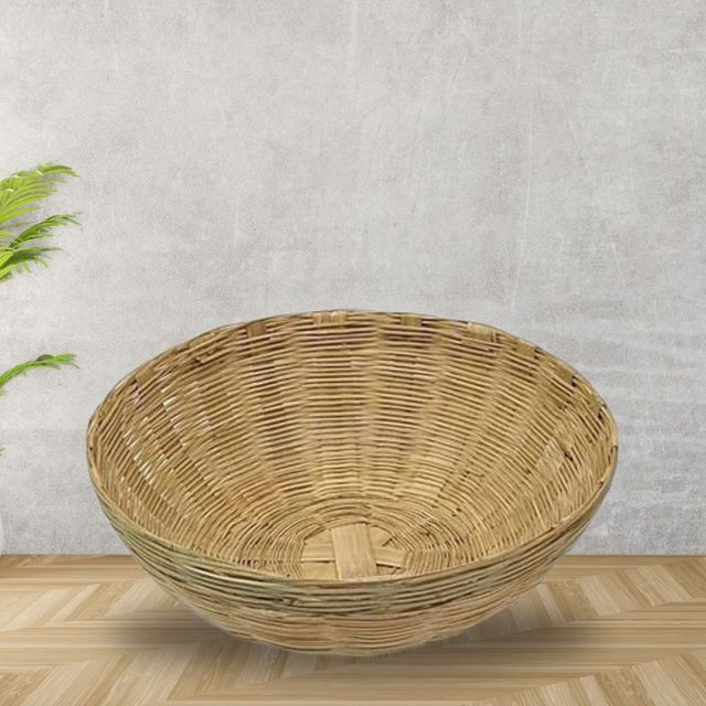 Divine Vibes Bamboo Daura | Basket For Chhath Puja - Used to store Fruit and Prasad