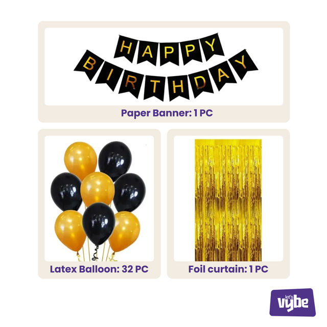 Let's Vybe Birthday Decoration Kit