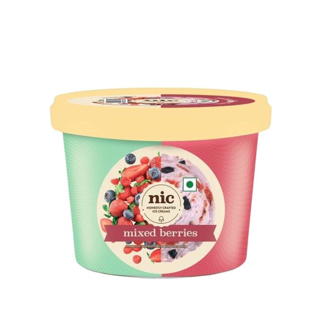 NIC Mixed Berries Ice Cream Cup 100 ml Combo