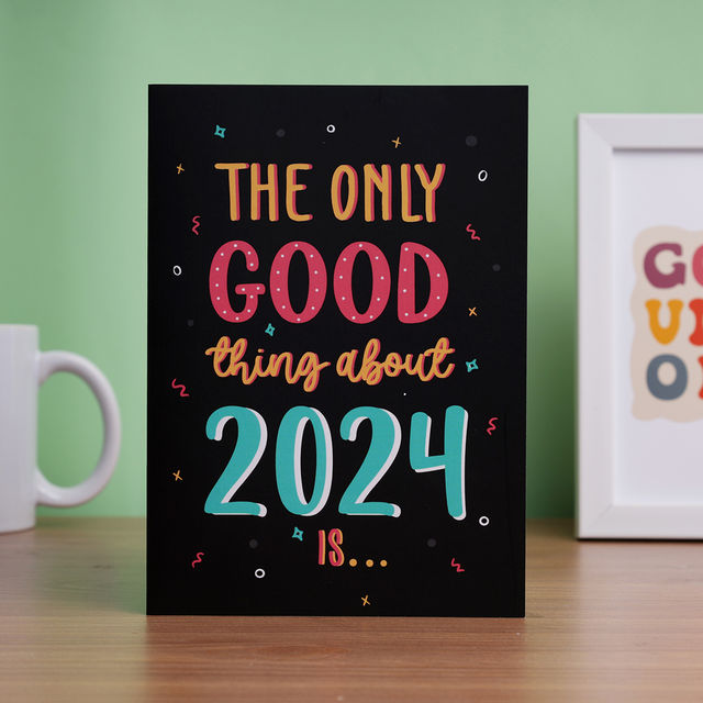 Oye Happy New Year Mirror Card