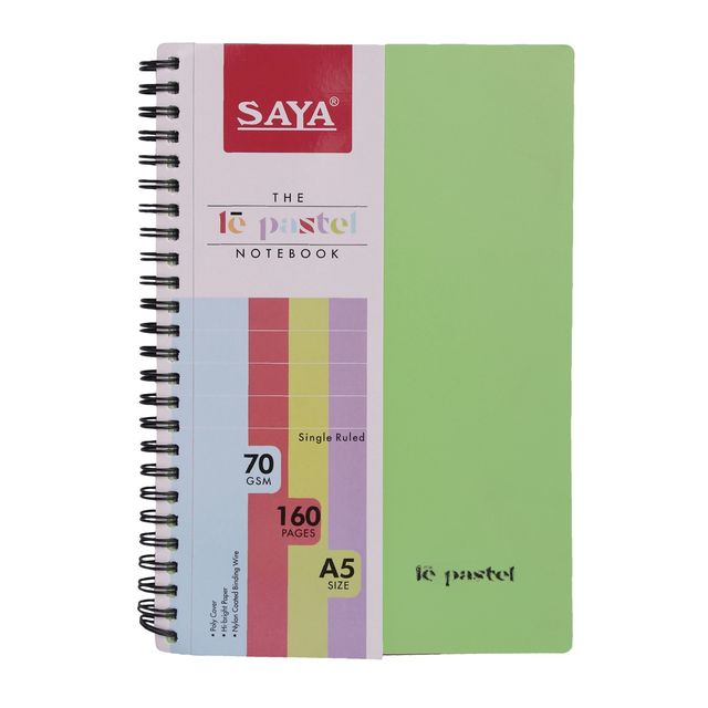Saya Assorted Le Pastel Single Subject Notebook | A5