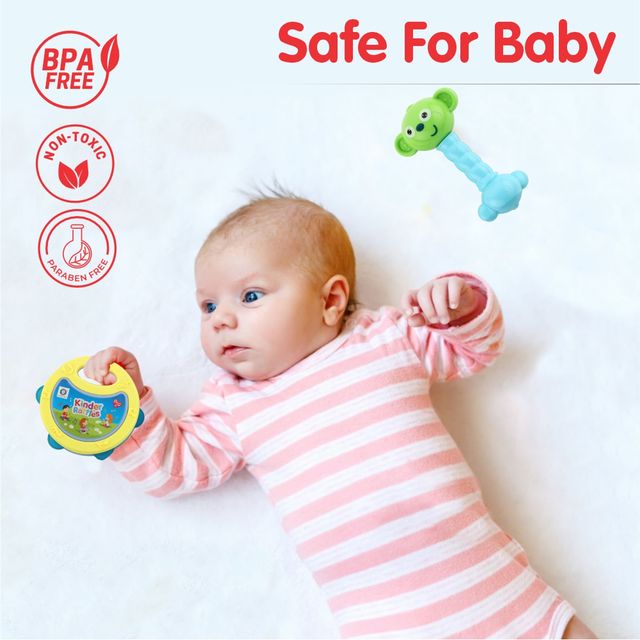 Aditi Toys Kid Rattles, 2Pcs Non-Toxic Free Baby Rattles, Rattle Set For Infants, 3,6,9 Months