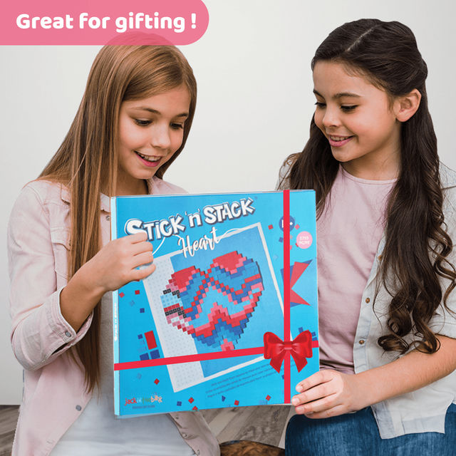 Jackinthebox Stick 'N' Stack Heart - Art & Craft Kit