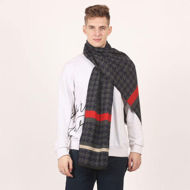 thetoe　Pigalle shaggy muffler Calvadoss Men's Hounds Tooth Muffler - Buy at ₹522 Online