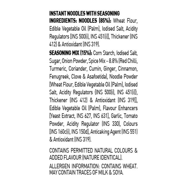 Top Ramen Noodles Curry Veg Pouch
