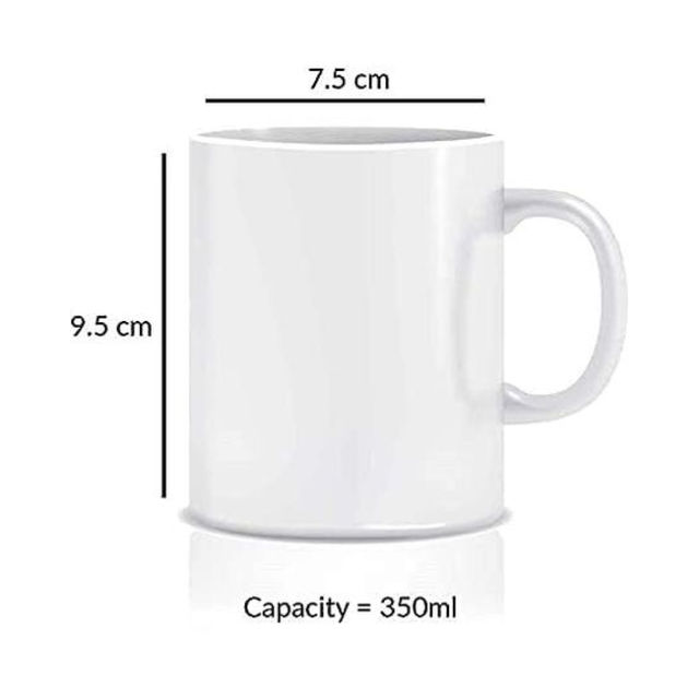 Kooltech Transparent My Coffee Is Strong And So Am I Printed Coffee Mug - Transparent, 325 Ml