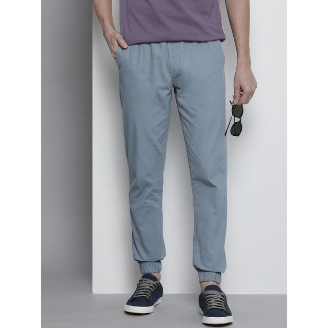 The Indian Garage Co Men Casual Slim Stone Blue Regular Jogger 30 | 0822-Rpstpjog-8