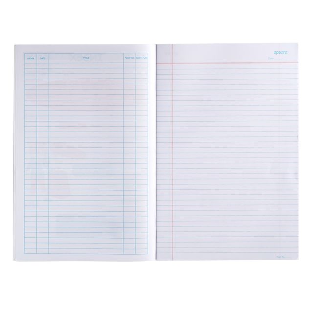 Apsara A4 Long Notebook | Blue Ruled Lines | 29.7 Cm x 21Cm | Pages 172 | Assorted Design