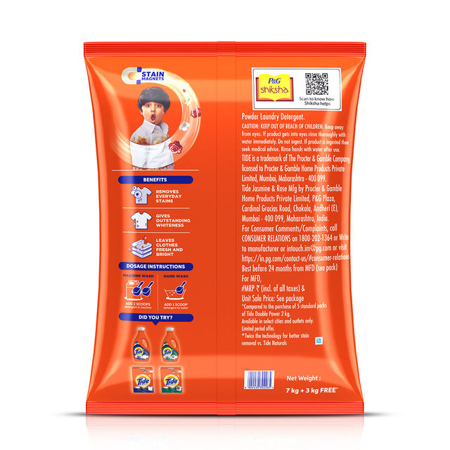 Tide Plus Jasmine & Rose Detergent Powder