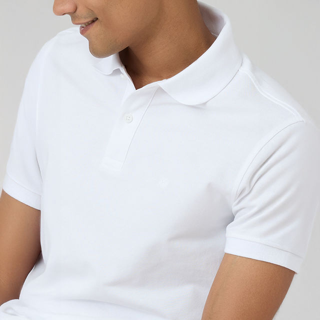 ポロシャツ 白 Flexwitme SWAG yoko POLO XYXX Solid Men Polo Neck White T-Shirt - Buy XYXX Solid Men Polo