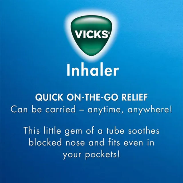 Vicks Vaporub(25ml), Vicks Inhaler (0.5ml) & Vicks Steam Pods(4pc) Combo